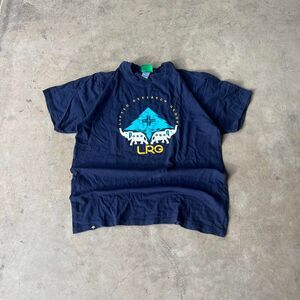 LRG Lifted Research Group Navy Tee Mens size L
